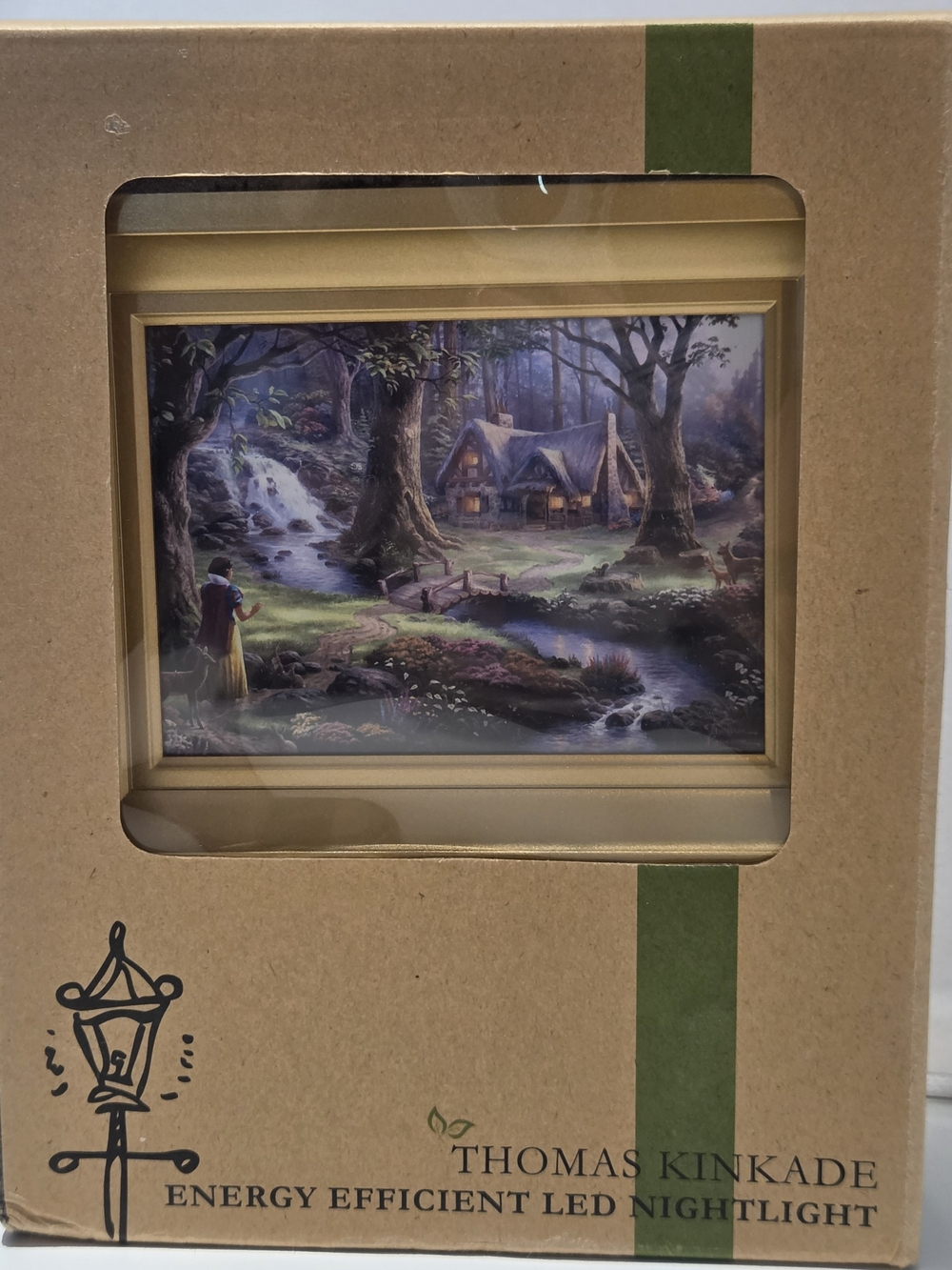 Thomas Kinkade Nightlight Snow White Cottage LED NEW IN BOX